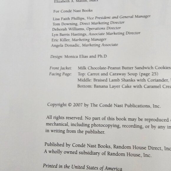 The Flavors Of Bon Appétit 2007 Hardcover Cookbook - Picture 7 of 10